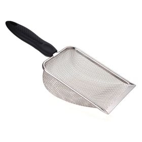 High quality stainless steel mesh shovel food shovel sand cleaning mesh shovel