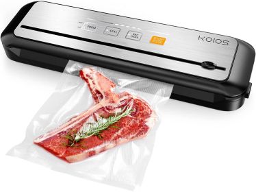 KOIOS Vacuum Sealer Machine, 85Kpa Automatic Food Sealer for Food Savers with Cutter, Pulse Function, Dry & Moist Modes, Compact Design