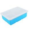 Food Grade Silicone 6 Grids Square Ice Cube Tray Maker Mold Container with Lid