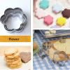 12 Set Kids' Fruit Vegetables Slicing Stainless Steel Cute Biscuit Mould Cookie Cutter Set Kitchen Cooking Tools