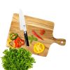 WILLART Teak Wood (Sagwan Wood) Wooden Chopping Board | Meat Board | Cutting Board for Kitchen Vegetable Fruit Bread Meat Cheese Pizza and Also Servin