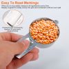 7Pcs Measuring Cups Stainless Steel Kitchen Measurement Tool