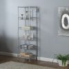 Concise 6 Layers Carbon Steel & PP Storage Rack Silver Gray  YJ