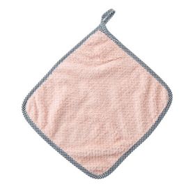 Dish wiping cloth Wholesale dishcloth; pineapple rag; oil free dishcloth; lazy dishcloth; dishcloth; cleaning cloth (colour: Bound Pork Pink, Specifications: 20*20)