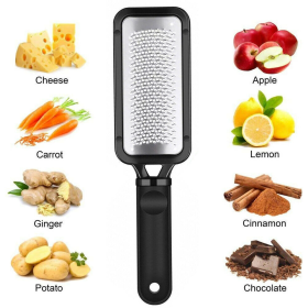 Home Stainless Steel Small Garlic Press Crusher Mincer Chopper Peeler Squeeze Cutter (Color: Black, Type: Kitchen Tools)